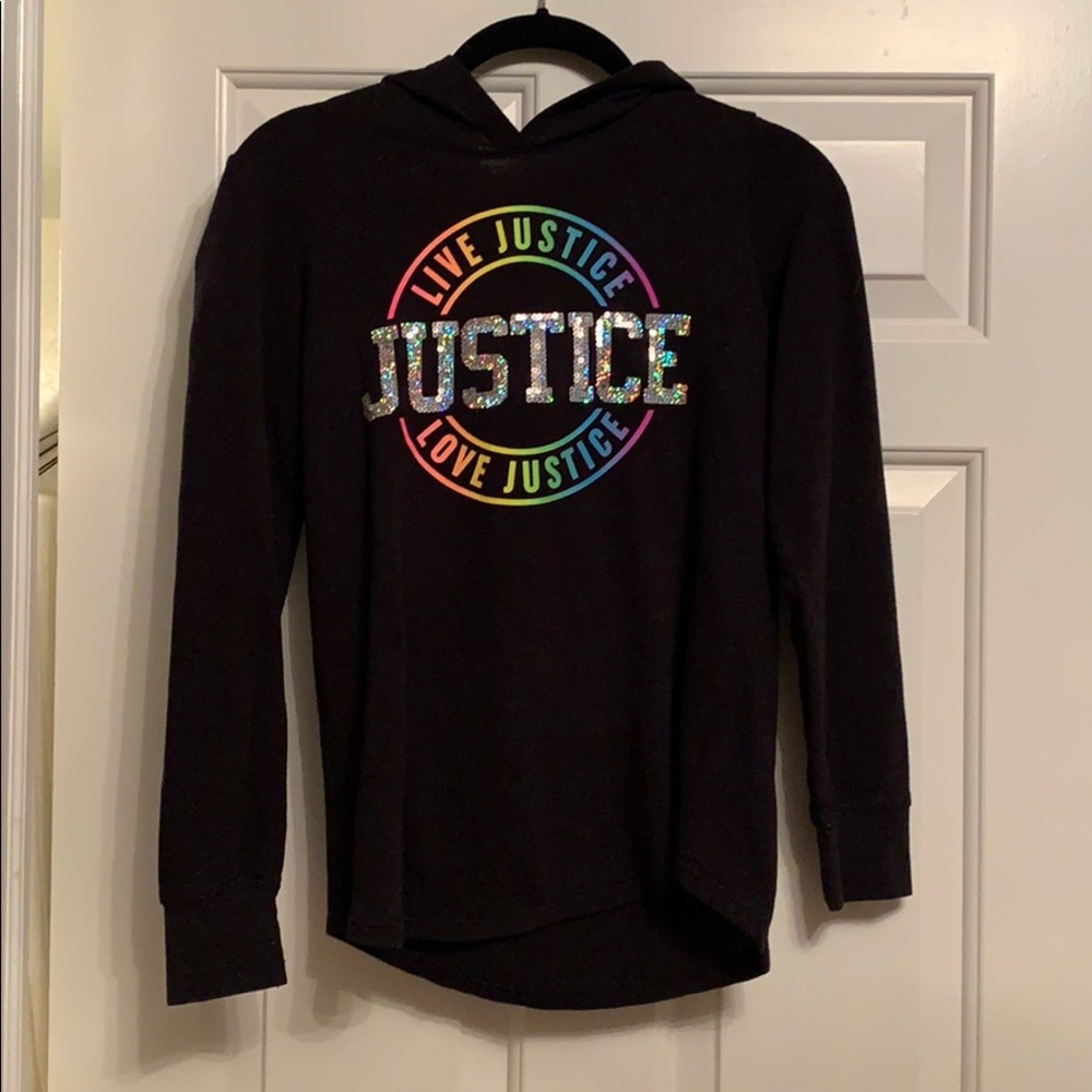 Justice size 12 girls hooded